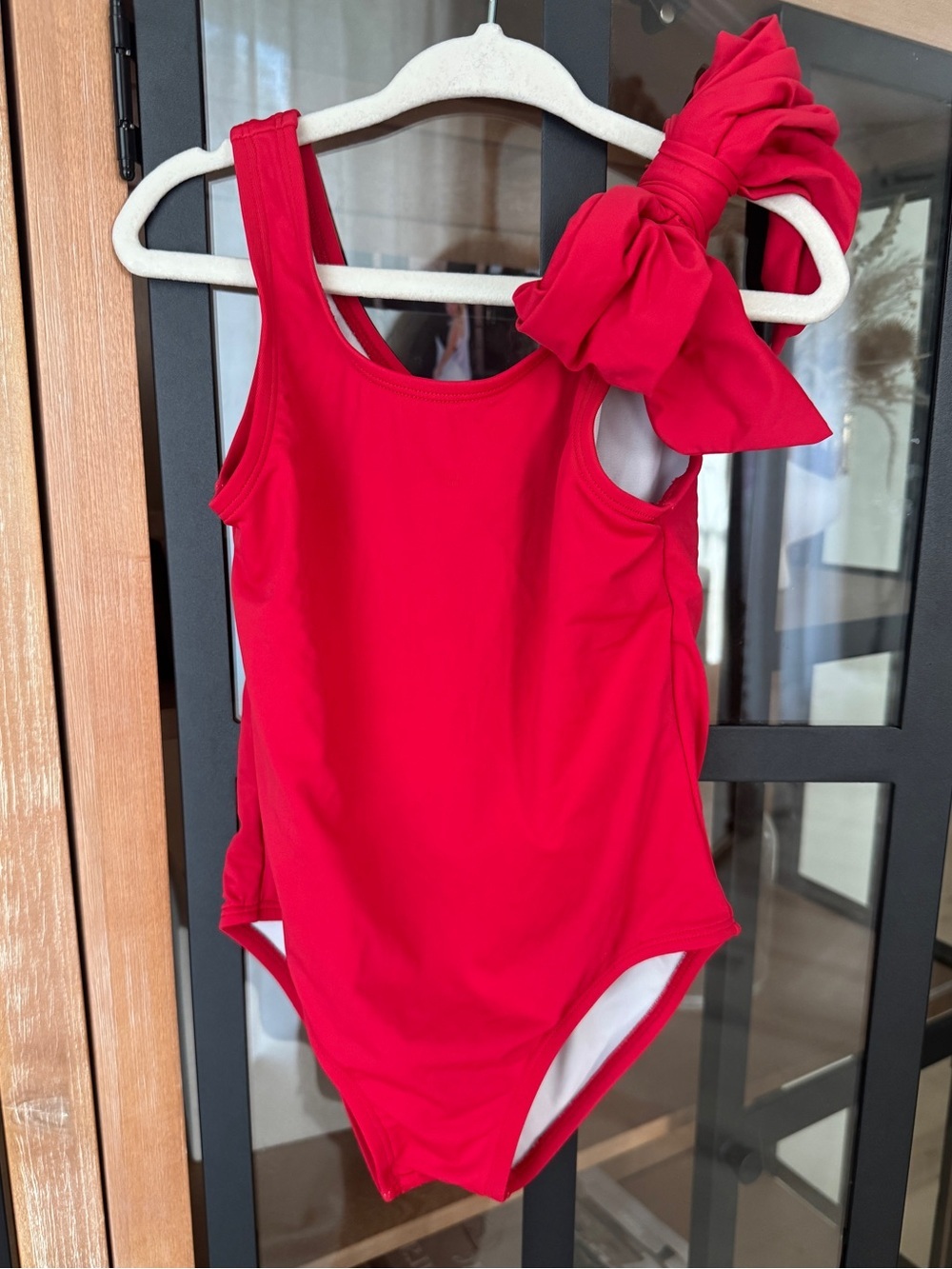TBBC Bow Swimsuit Brookhaven one piece richmond red toddler girl